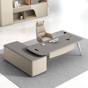 Venta directa de fábrica, estilo moderno, escritorio modular Boss, muebles de oficina comercial - Product Image 4