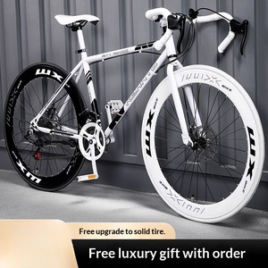 Bicicleta de Acero de Velocidad Variable y Piñón Fijo para Adultos, Hombres, Mujeres y Estudiantes, Ultraligera, con Suspensión de Resorte de Aceite, Bicicleta de Carretera de Alta Gama - Product Image 5