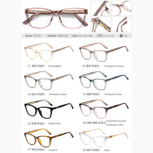 مللي مللي من طراز الشباب العصري للنساء نظارات عين قطة بصرية مضادة للضوء الأزرق TR90 + إطار معدني لامع تصميم نظارات - Product Image 6