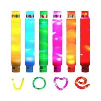 Lot de 12 tubes lumineux LED extensibles de 2 cm en gros, en stock – Jouets sensoriels anti-stress, décorations et fournitures de fête pour enfants, éclairage lumineux
