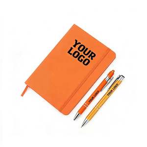 Wholesale Personalized Custom Logo 160-Page Promotional <b>Notebook</b> Laserable Vegan PU Leather Journal <b>Lined</b> Business Gift <b>Notebook</b> - Product Image 1