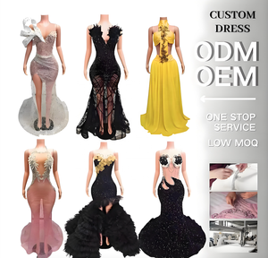 Abito lungo da donna elegante e aderente, con diamanti, per <span class=keywords><strong>ballo</strong></span> e serate <span class=keywords><strong>di</strong></span> gala, produzione personalizzata, anche per piccoli ordini - Product Image 6