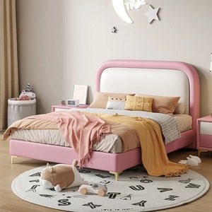 Mobilier de chambre à coucher moderne et luxueux Lits rembourrés souples King Size pour enfants Cadre de <span class=keywords><strong>lit</strong></span> double pour filles Conception de rangement par ascenseur en bois - Product Image 3