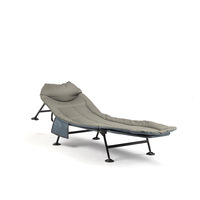 Lit de camping pliable portable NPOT fabriqué en Chine, chaises inclinables réglables pour adultes avec matelas, lits de couchage