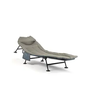 중국 공장 NPOT 휴대용 접이식 캠핑 침대 조정 가능한 성인 안락 의자 매트리스 수면 침대