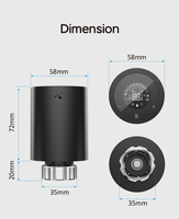 Válvula termostática inteligente para radiador EWelink Zigbee 3,0, termostato TRV, compatible con Alexa, temperatura programable, Hotel, RV, garaje