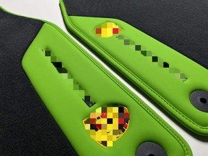 <span class=keywords><strong>Tappetino</strong></span> Interno in Pelle di Lusso Ricamato Personalizzato per Porsche, Accetta Loghi Personalizzati - Product Image 2