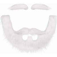 Masques de fête personnalisables pour moustache, sourcils et barbe - Demi-masque portable pour Halloween/Noël/Anniversaire/Cérémonie de remise des diplômes