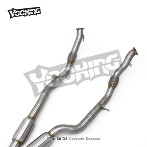 ท่อไอเสีย SS304 แบบเต็มระบบสำหรับ <span class=keywords><strong>Audi</strong></span> <span class=keywords><strong>S8</strong></span> D5 4.0T ปี 2020-2024 พร้อมวาล์วควบคุมเสียงแบบ Catback และเรโซเนเตอร์ หัวท่อไอเสียแบบสี่ทางออก - Product Image 4