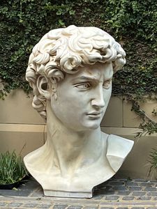 Busto de David en Mármol Blanco Natural, Escultura Italiana Moderna Tallada a Mano, Adorno para Galería de Bellas Artes, Iglesia de Luca, Sala de Estar - Product Image 5