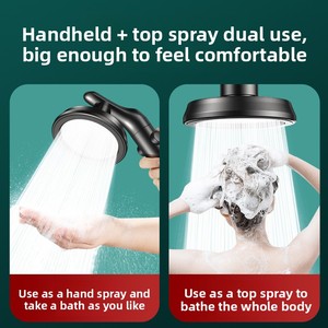 high pressure <strong>shower</strong> <strong>head</strong> rotatable with 2.0m stainless hose handheld <strong>shower</strong> <strong>head</strong> &amp; <strong>rain</strong> <strong>shower</strong> <strong>head</strong> 2 in 1 - Product Image 3
