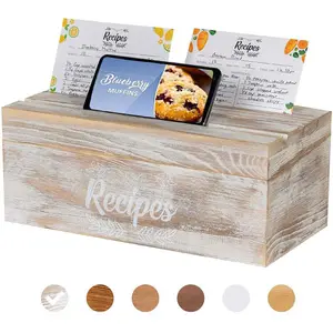 Grande Boîte de Recette avec Cartes et Diviseurs PLUS Téléphone/Support iPad