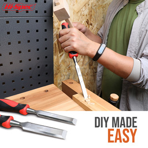 Hi-Spec Carving Chisel Set 1 3/4 1/2 Inch Woodworking Tools With Wooden Mallet - Product Image 4