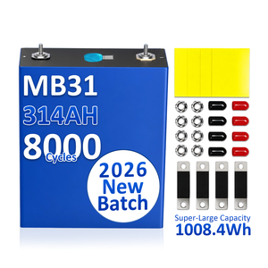 2026 Polen Direct Leverbaar DDP Solar Lithium Lifepo4 Cel EV MB31 314Ah 3.2V 314Ah Prismatische Lifepo4 Batterijcel 3.2v Accu - Product Image 1