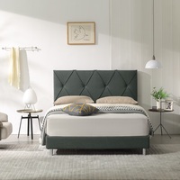Meubles de maison à bas prix cadre de lit double Queen Size tête de lit rembourrée en tissu tête de lit d'hôtel