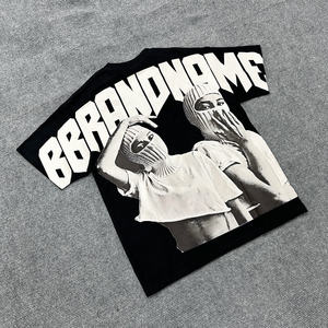 <span class=keywords><strong>T</strong></span>-shirt personnalisé à imprimé graphique lourd High Street Vintage Oversize Boxy Fit col rond complet imprimé recadrée Boxy <span class=keywords><strong>t</strong></span>-<span class=keywords><strong>shirts</strong></span> - Product Image 2