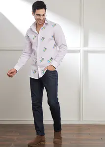 Camisas Casuales para Hombre Neo Birdie, 100% Algodón, Transpirables, de Secado Rápido, con Patrón Liso, Cuello con Botones, Elegantes y Cómodas para el Verano - Product Image 2