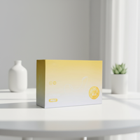 Boîte cadeau en carton fantaisie à dégradé de couleurs, avec techniques de gaufrage/débossage personnalisables, taille et couleur sur mesure