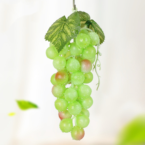 Raisins artificiels en plastique suspendus, raisins verts et rouges, faux fruits, centres <span class=keywords><strong>de</strong></span> table, accessoires, décorations <span class=keywords><strong>de</strong></span> fruits simulés - Product Image 6