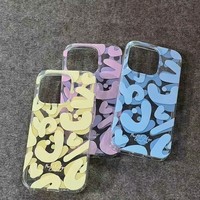 Coques de téléphone antichoc transparentes style Ins pour iPhone 17 Air 16 Plus Pro Max 15 14 13 12 11 – Housse de protection anti-chute
