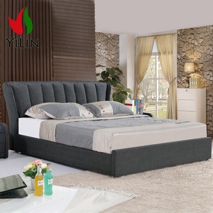 Conjunto de muebles de dormitorio de estilo europeo, cama de tela <span class=keywords><strong>Boxspring</strong></span> de uso doméstico, superventas - Product Image 2