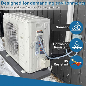 Chống rung tầng cơ sở điều hòa không khí Bracket núi thiết bị nhựa mini chia HVAC nhà thầu cao su condenser Pad - Product Image 5