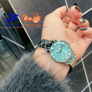 Reloj de Pulsera de Acero con Diamantes Clásico para Mujer, Caja de Acero Inoxidable 316L, Estilo Coreano, Fabricante Tiffanys - Product Image 2