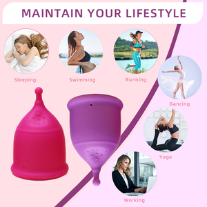 Oem dịch vụ kinh nguyệt Cup cho thanh thiếu niên & người mới bắt đầu siêu mềm Silicone tái sử dụng thời gian cup - Product Image 4