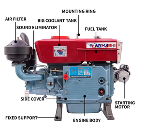 Nouveau Moteur Diesel Monocylindre Refroidi par Eau ZS1115 20CV Euro 3 pour Systèmes d'Assemblage de Camions, Tricycles et Tracteurs - Vente Chaude - Product Image 5