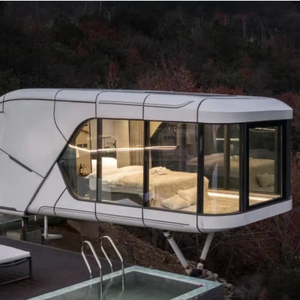 Beveiligde 20 40ft Luxe Milieuvriendelijke Geprefabriceerde Pod Huis Outdoor <span class=keywords><strong>Capsule</strong></span> Huis Voor Kantoor Beveiligde Apple Pod <span class=keywords><strong>Container</strong></span> Huizen - Product Image 1