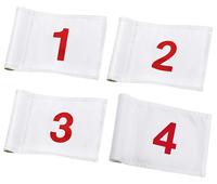 Accessoires de terrain de golf portables Drapeaux de golf colorés Drapeau d'emplacement de trou Mini drapeau de golf avec insert de tube