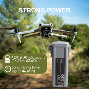 Batteria di Volo Intelligente 4241mAh 14.76V per DJI Air <span class=keywords><strong>3</strong></span> /3S Batterie di Ricambio per Droni Fornisce fino a 46 Minuti di Autonomia di Volo - Product Image 2