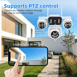Telecamera PTZ Impermeabile IP65 con Microfono Integrato, Visione Notturna, Sensore CMOS, Rilevamento Intelligente delle Persone, Visualizzazione Remota in Tempo Reale, Telecamera di Sicurezza - Product Image 5