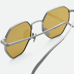 Bottega BV Geometric Octagonal Sunglasses Metal <b>Frame</b> UV Protection Fashion Eyewear for Men Women Veneta - Product Image 4