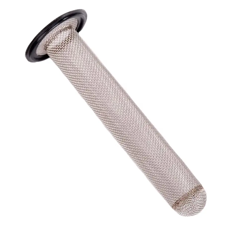 1" 1-1/2" diameter stainless steel 316L 16 20 24 40 60 mesh tri clamp sock screen gasket