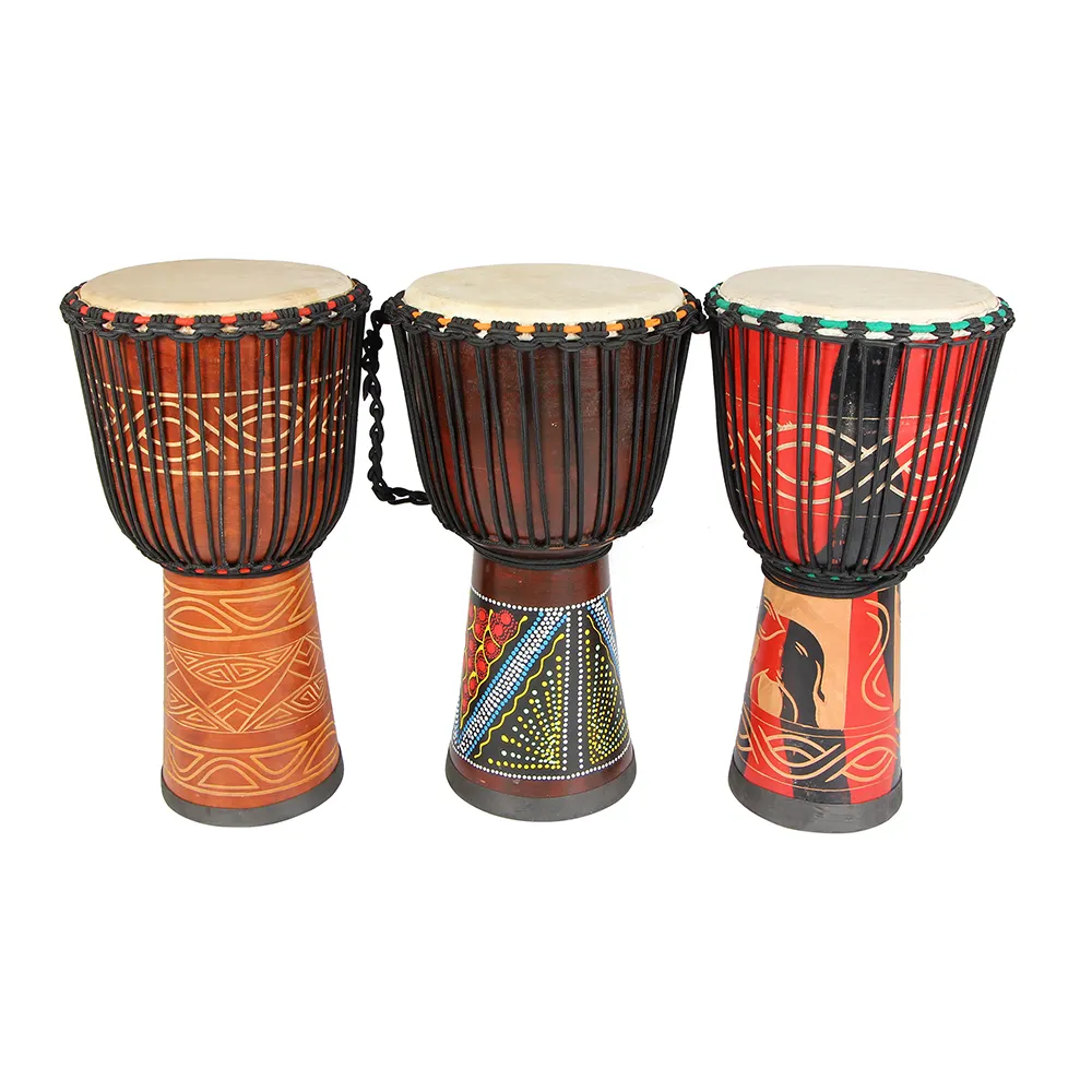 China Herstellung Großhandel Mahagoni African 12 "Djembe Drum Percussion Instrument