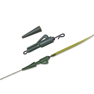 <span class=keywords><strong>Clip</strong></span> de <span class=keywords><strong>plomb</strong></span> de pêche à la <span class=keywords><strong>carpe</strong></span> ABS vert changement rapide queue pivotante en caoutchouc manchon Anti-enchevêtrement accessoires de pêche grossière - Product Image 4