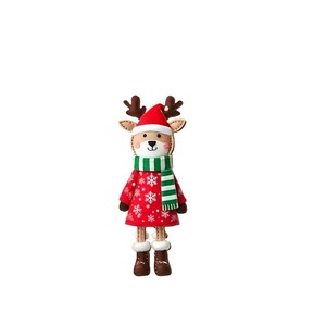YODA Nouveaux 12 Pendentifs en Bois Renne de Noël Style Américain Décorations de Noël Chinoises pour <span class=keywords><strong>la</strong></span> Maison à Suspendre avec Corde - Product Image 5