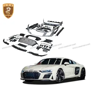 Old Upgrade To New Style Front Bumper Assembly Rear Bumpers Side Skirts Body Kit For Audi R8 2016-2021 Bodykit