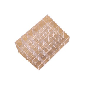 Transparent 24 Compartment Lipstick Display Rack Cosmetic Organizer Box With Partitions Jewelry Storage 4 Layers Small Size - Product Image 4
