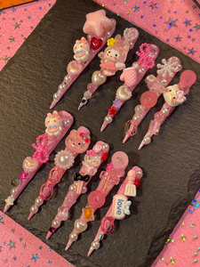 Bộ móng tay giả cao cấp thủ công, thiết kế dài hình quan tài, chất lượng cao, dán liền, dùng cho ngón tay. - Product Image 6