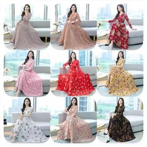 Nuevo Vestido de Encaje con Volantes de Alta Calidad al por Mayor LinQ 2023, Vestido Elegante con Mangas Abullonadas para Mujer, Primavera-Verano 2022 de Corea del Sur - Product Image 2