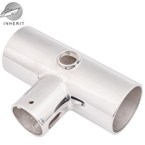 Conector en T de reducción de 90 grados de acero inoxidable 316 de 50 a 32 mm para accesorios marinos - Product Image 3