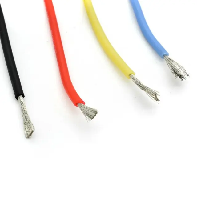 Hochtemperatur-Silikon draht kabel 6 8 10 12 14 16 18 20 22 24 26 28 30 AWG flexibles nieder ohmiges Kabel Silizium
