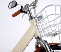 Großhandel Leichtgewichtiges Retro 24 26 Zoll Gangschaltung Stadtfahrrad Damen-Pendlerfahrrad für Stadtpendeln Hybrid-Pendlerfahrrad-BB015