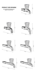 Vente en gros en laiton mitigeur <span class=keywords><strong>d</strong></span>'<span class=keywords><strong>eau</strong></span> salle de bain lavabo mitigeurs et robinets <span class=keywords><strong>robinet</strong></span> <span class=keywords><strong>d</strong></span>'extension en laiton <span class=keywords><strong>robinet</strong></span> à long corps - Product Image 5