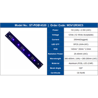 SumTang led uvc strip bar 270nm - 285nm UVC 395 - 405 UVA 2.5W 12V POB module pour stérilisateur portable avec 5pcs lumière LED