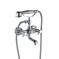 Robinet de baignoire classique en laiton antique européen avec mitigeur vintage pour salle de bain d'hôtel