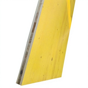 Panel de Encofrado de Madera de <span class=keywords><strong>Pino</strong></span> de 21mm y 27mm, Impermeable, de 3 Capas, Amarillo, Diseño Moderno para Pegamento WBP, Formaldehído E1 5 - Product Image 1