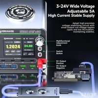 Estación de Carga Inalámbrica 3 en 1 G-Power GaN con Pantalla Digital y Carga Rápida Magnética